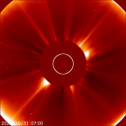 Latest LASCO C2 image of the Sun