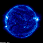 Click for time-lapse image of the sun